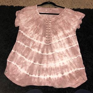 Tie dye pink blouse